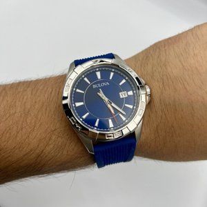 Bulova Men's Calendar Red Second Hand Watch